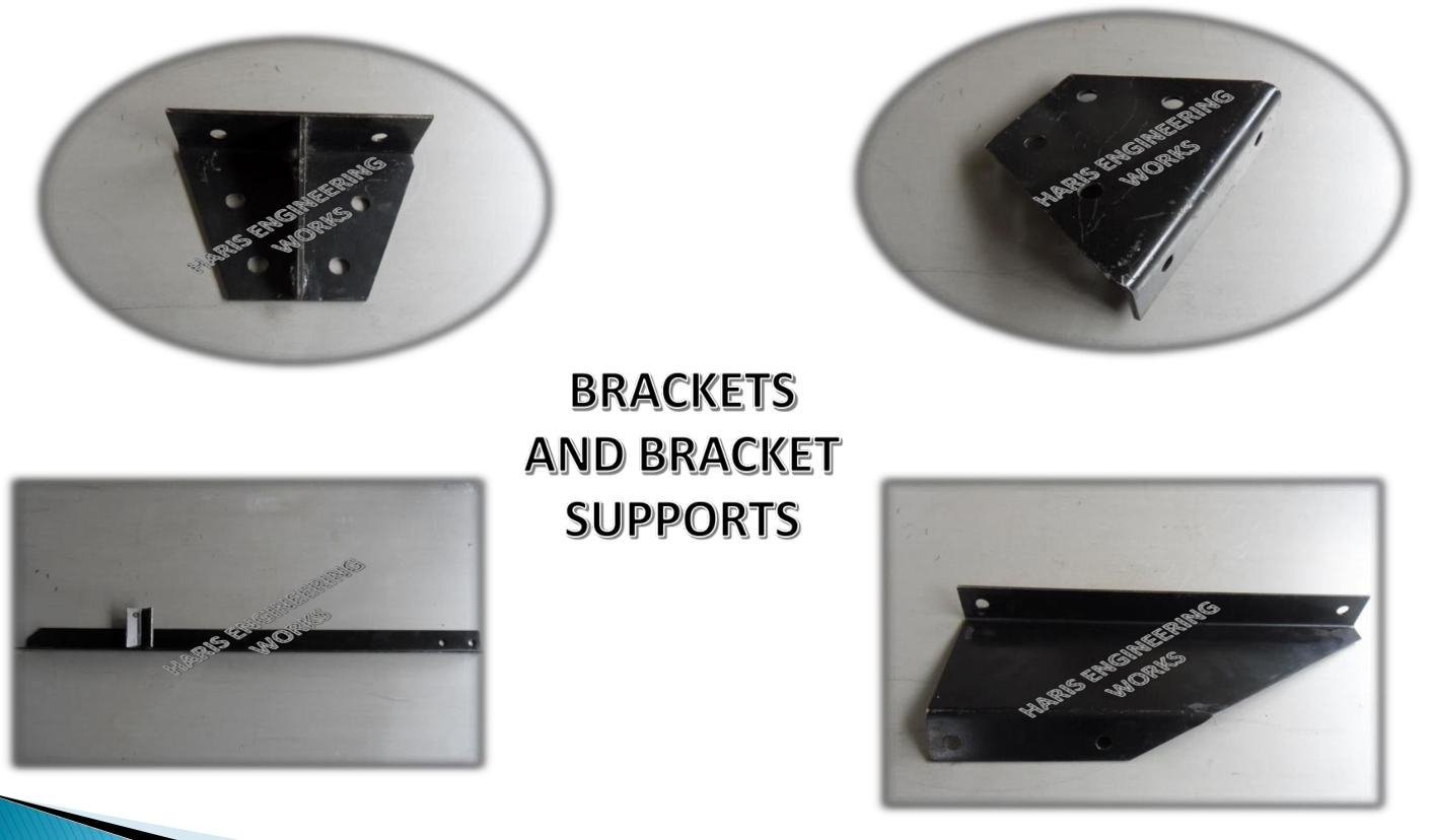 Pressed steel brackets manufactured by Haris Engineering Works