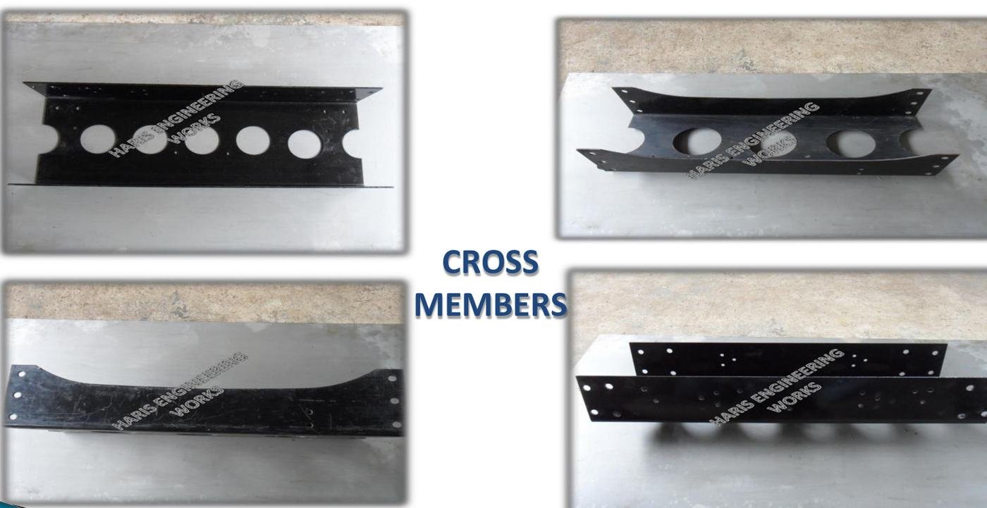Fabricated automotive cross members