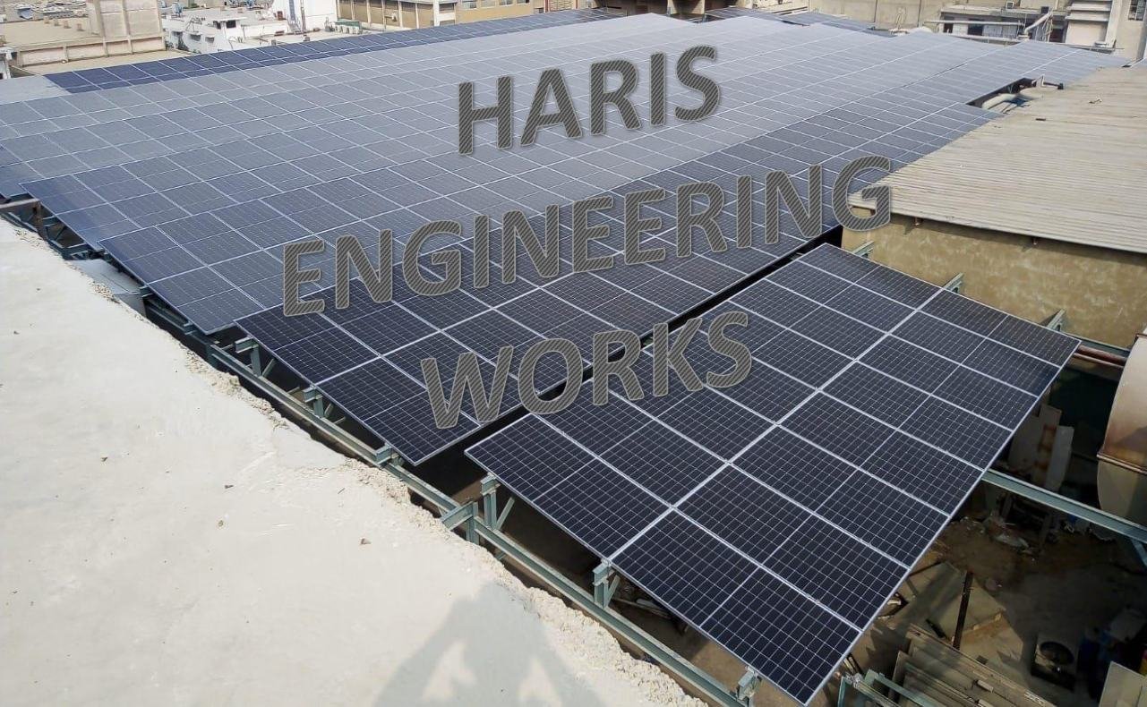 507 kW rooftop solar structure project in Karachi