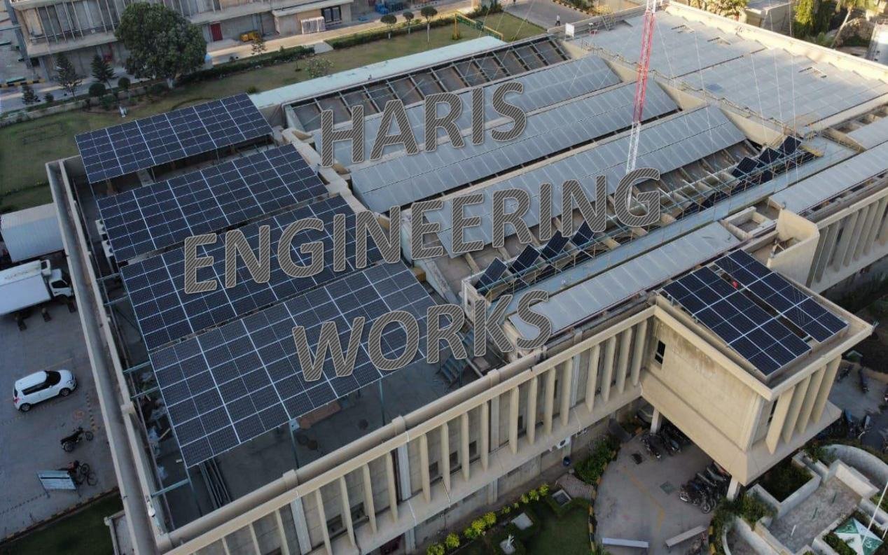 590 kW rooftop solar structure project in Karachi