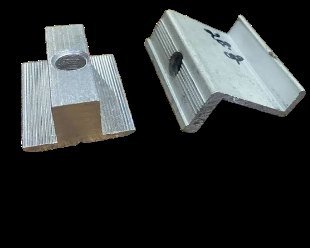 Mid clamp and end clamp for solar mounting rails